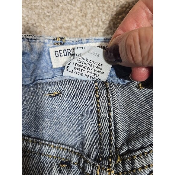 Guess Georges Marciano Jeans 80s Acid Wash Zig Zag Button Fly USA Vtg Women's 30 - Picture 7 of 16